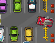 Fire truck parking online játék